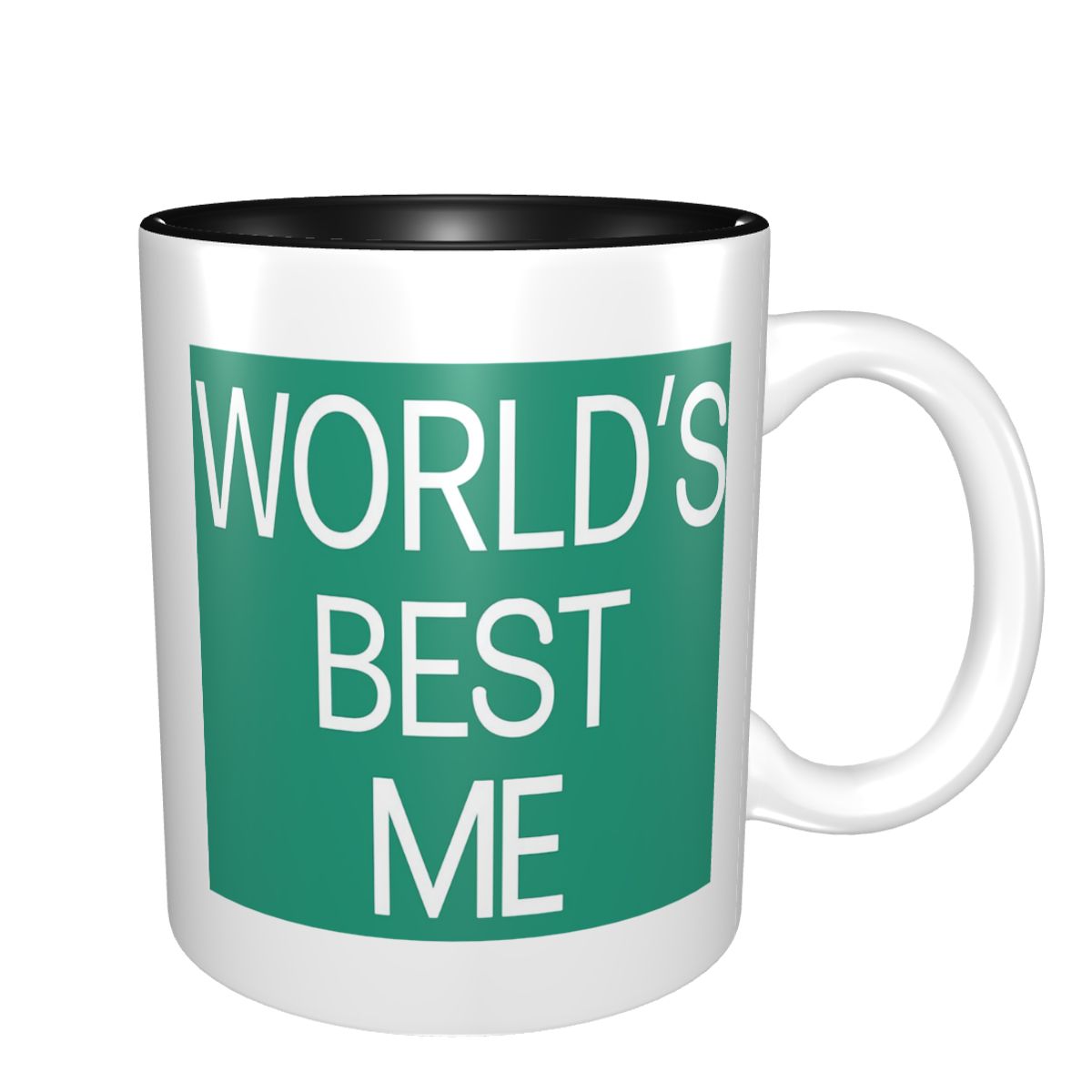 Coffee Tea And Me - World's Best Me Mug Funny Ceramic