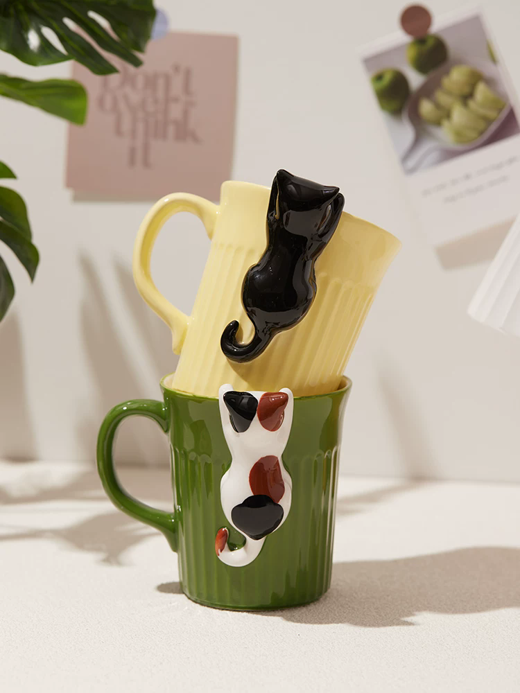 Coffee Tea Friends - 350ml Cartoon Cute Cat Ceramic Mug