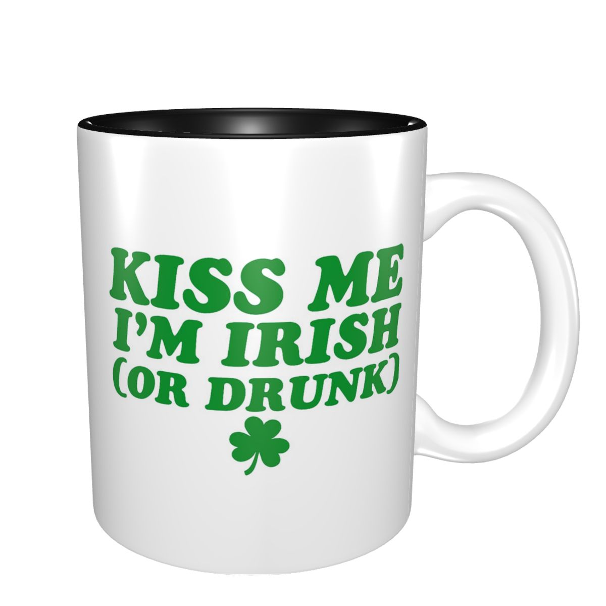 Coffee Tea And Me - Kiss Me I'm Irish Mug Funny