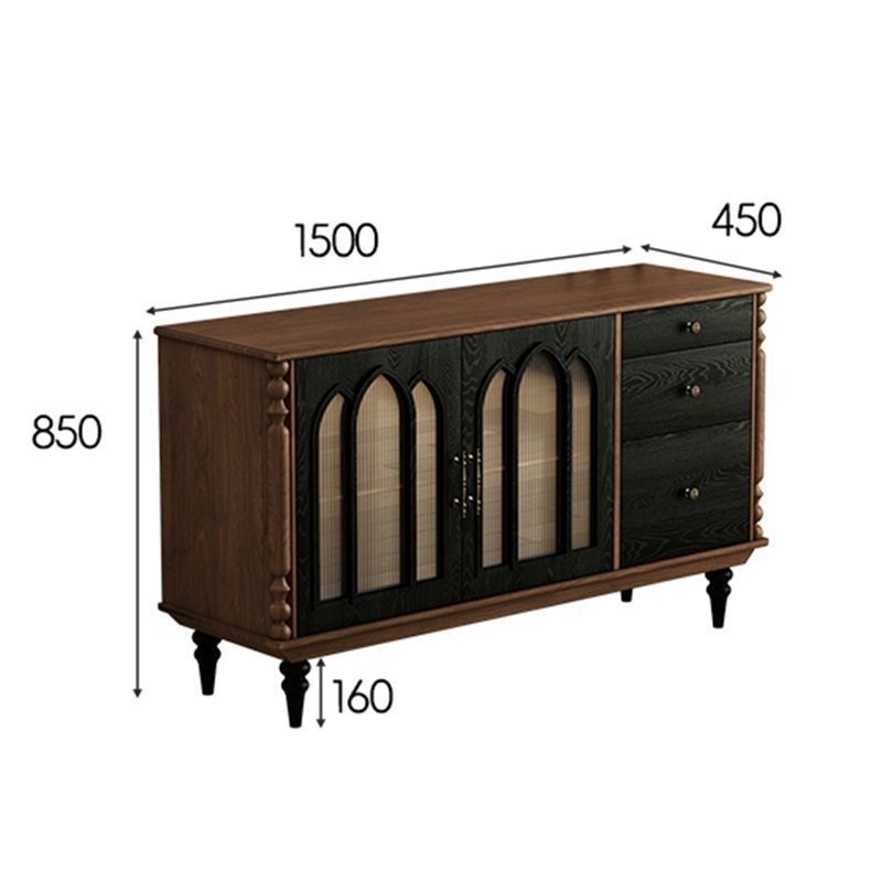 Coffee And Tea-Za - French solid wood dining side cabinet