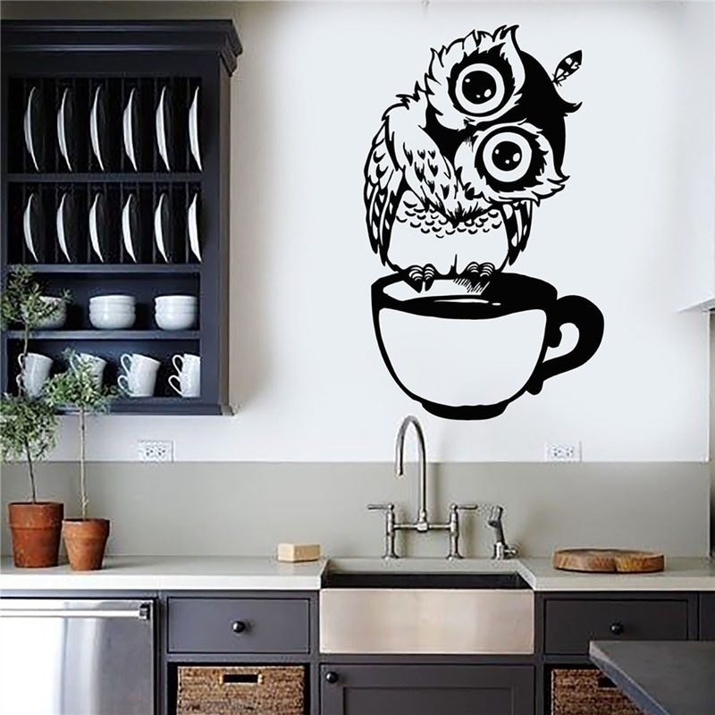 Wallpaper Coffee And Tea - Funny Cartoon Owl Cup Of Tea