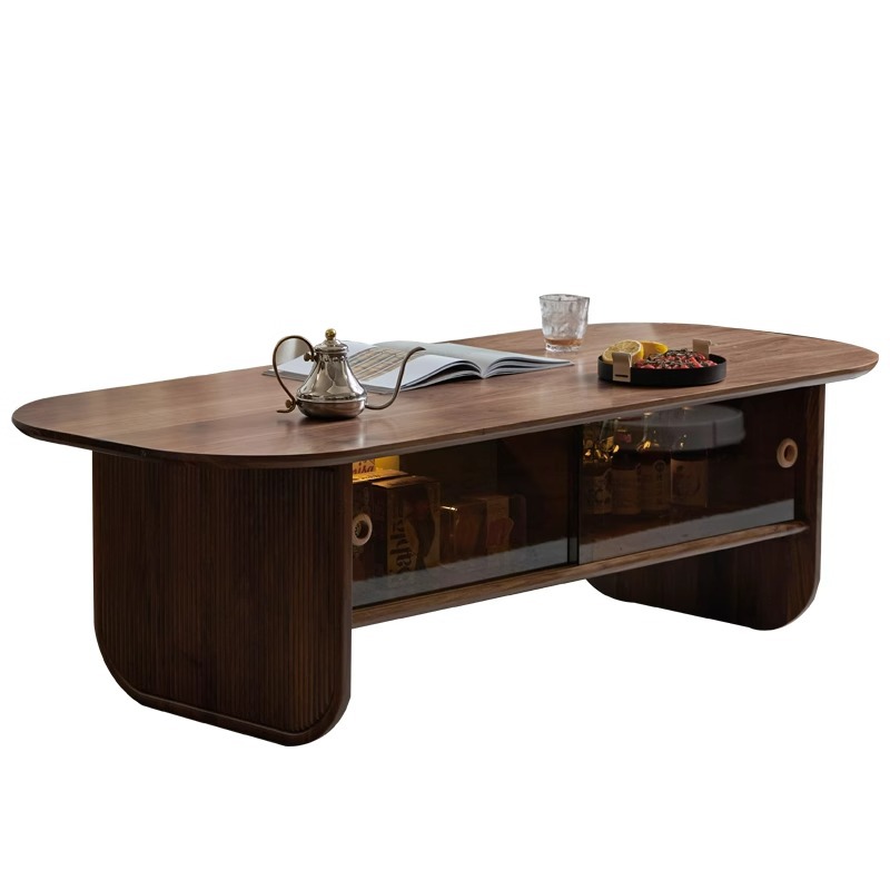 Solid wood coffee table black  - Coffee And Tea-Za review and price