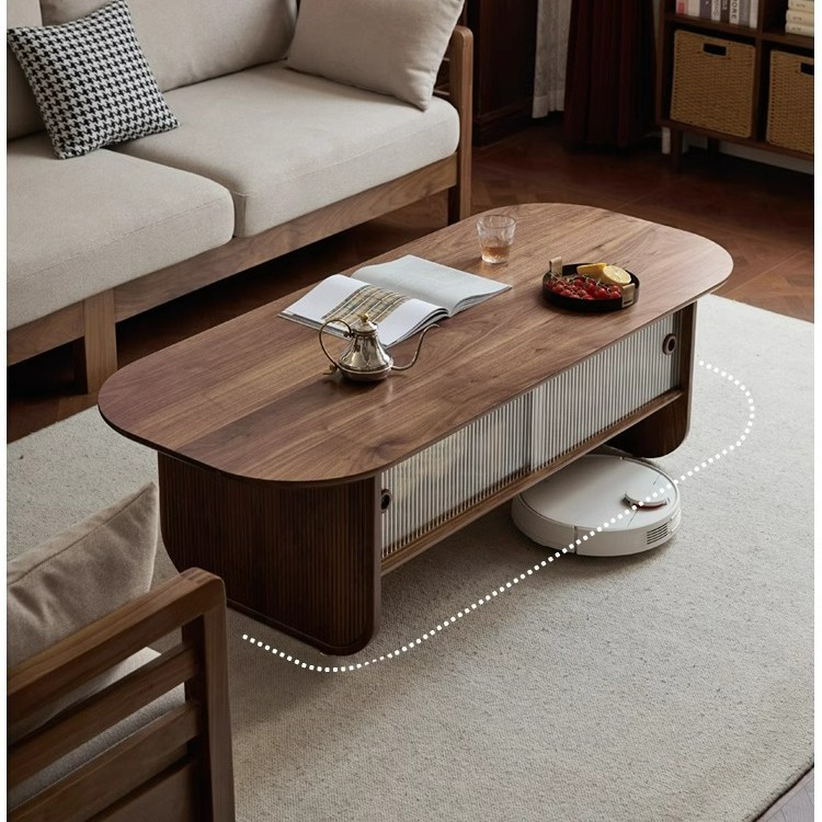 Solid wood coffee table black  - Coffee And Tea-Za review and price