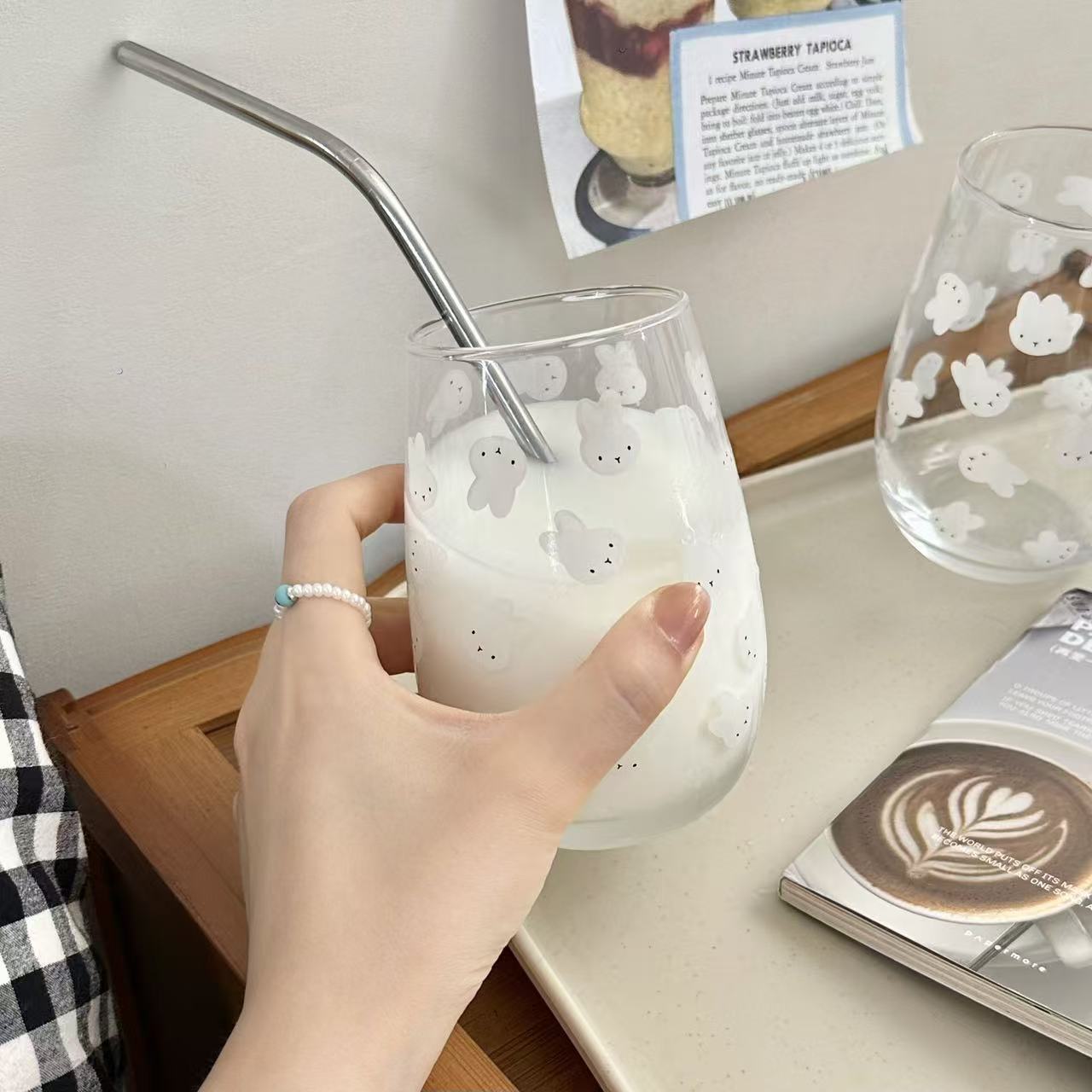 Cute Miffy Rabbit Printed Glas - Coffee Tea & Company review and price