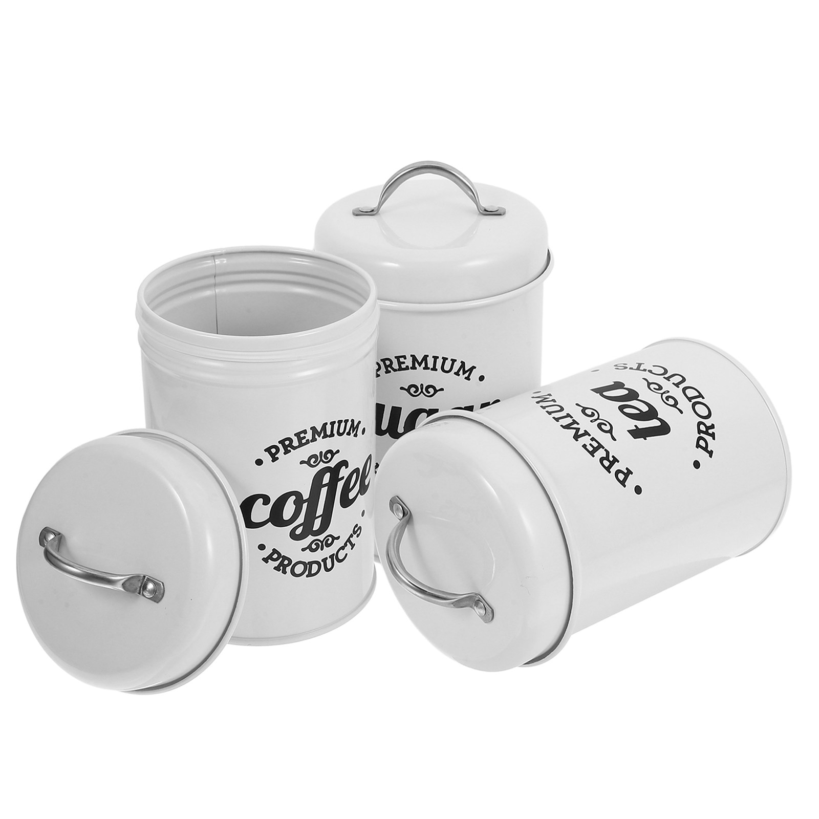 Sealed Iron Canister Set Elega - Coffee Tea Canister Set review and price