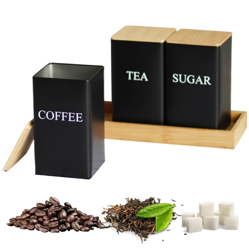3PCS Set Tea Coffee Sugar Cani - Coffee Tea Canister Set review and price