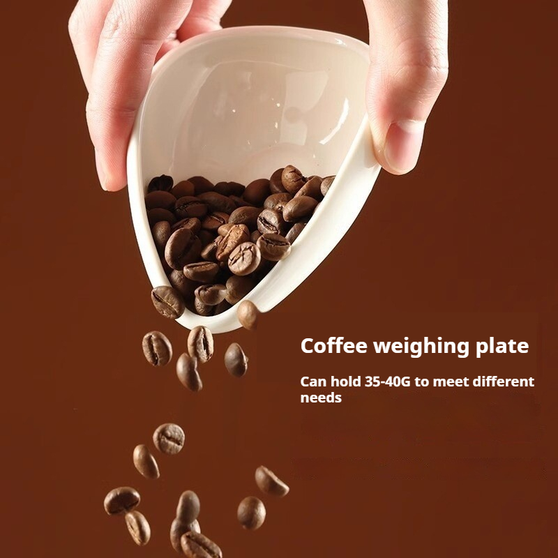 Ceramic Coffee Bean Dosing Tra - Coffee Tea Leaf And Bean review and price