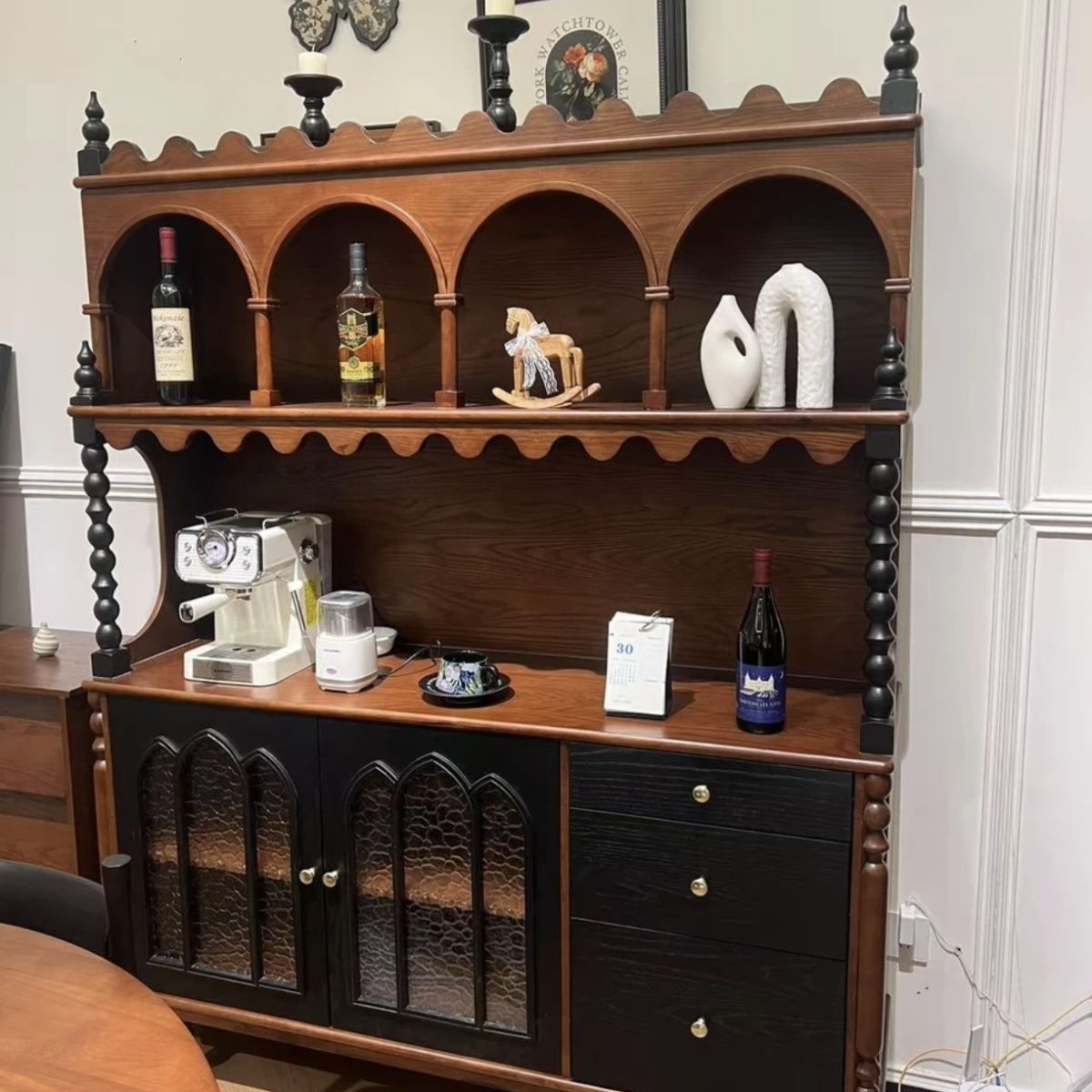 French solid wood dining side  - Coffee And Tea-Za review and price