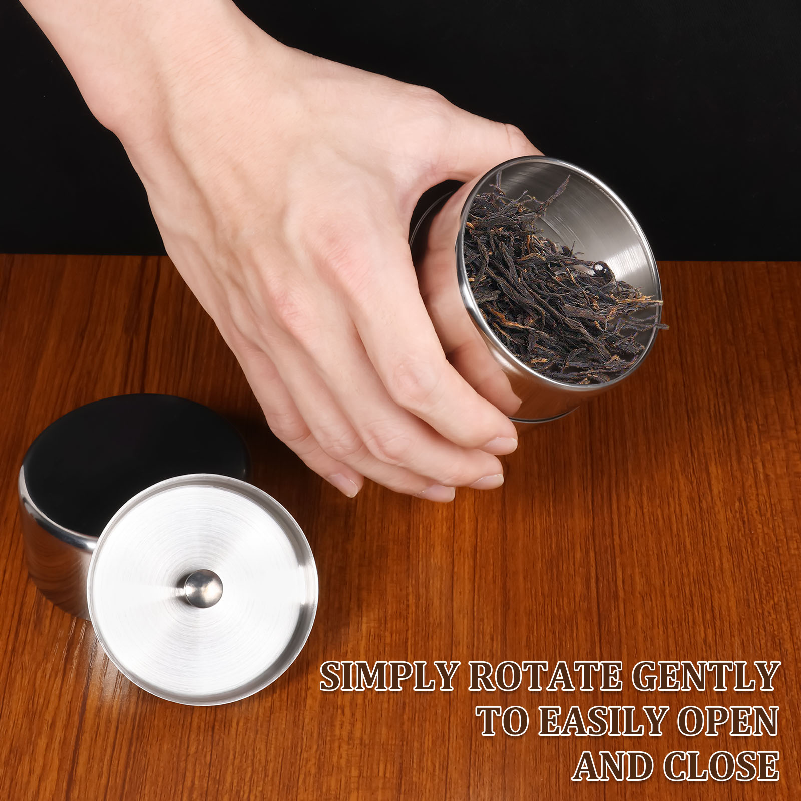 Stainless Steel Tea Leaf Tins  - Coffee Tea Leaf And Bean review and price