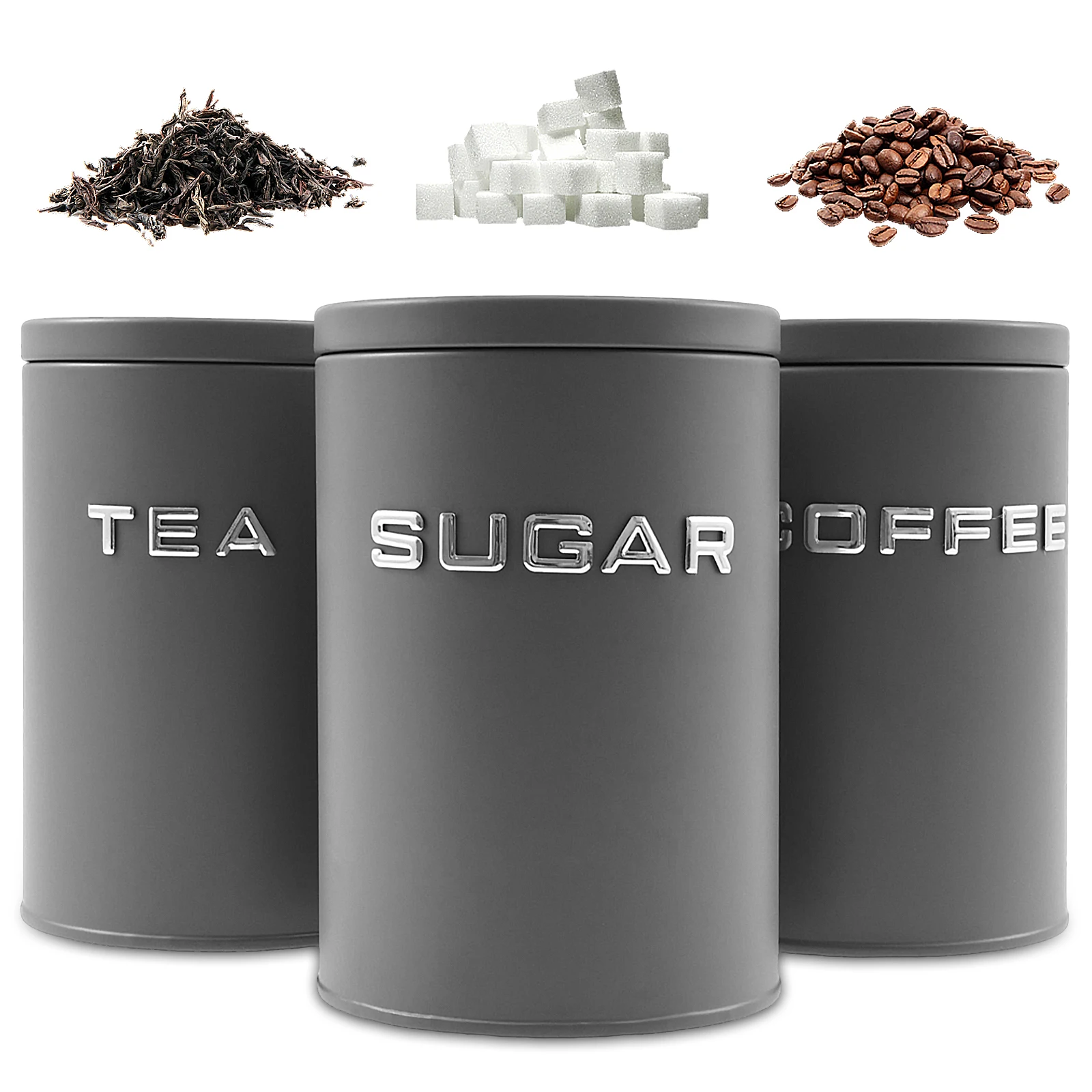 3 Pcs Tea Coffee Sugar Caniste - Coffee Tea Canister Set review and price